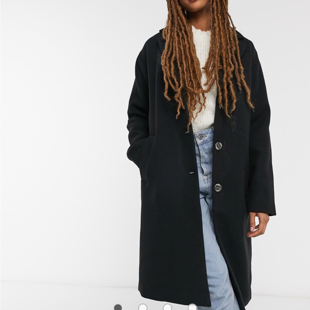 Pieces Alice Wool Blend Coat (ASOS)